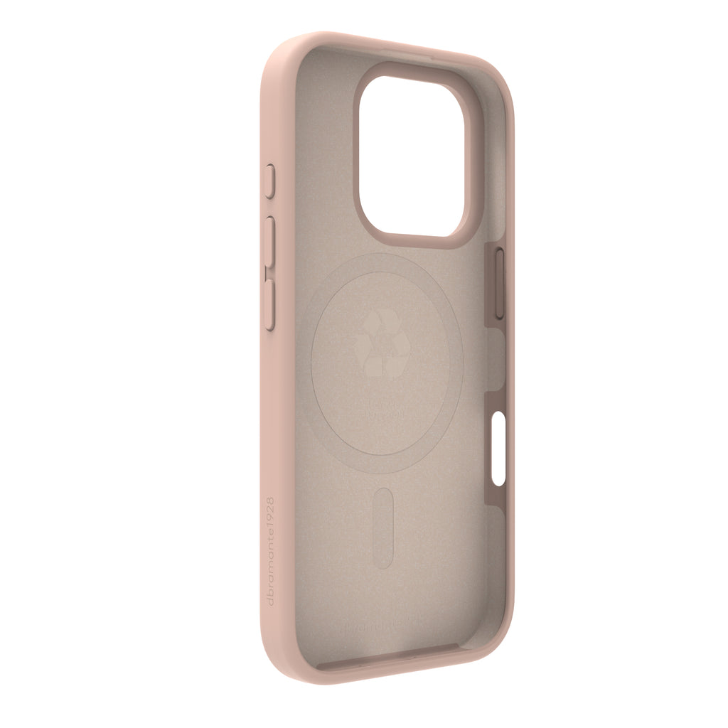 dbramante1928 Monaco MagSafe Coque de Protection pour iPhone 16 Pro 6.3", Rose