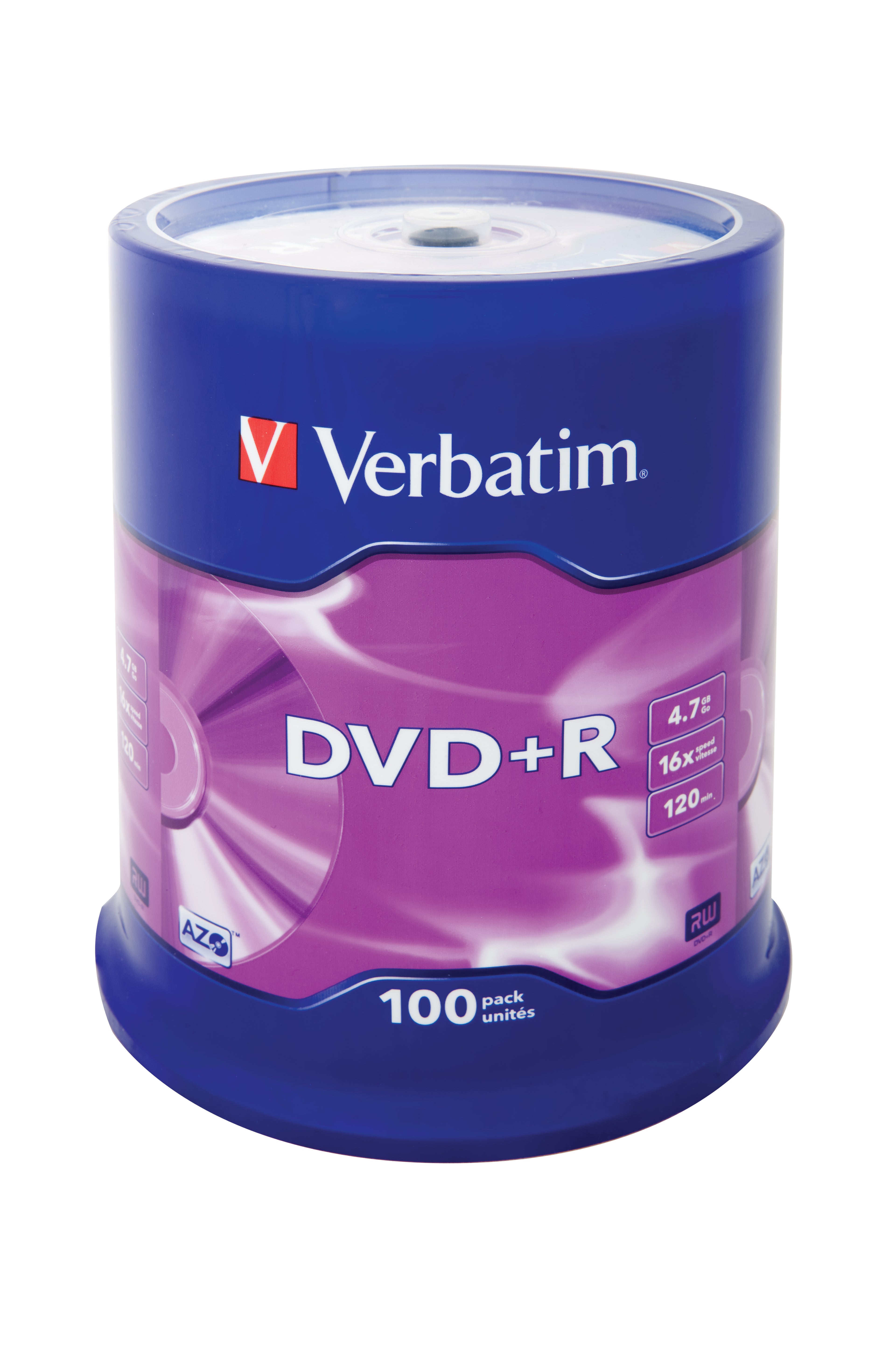 Verbatim DVD+R Matt Silver 4,7 Go 100 pièce(s)