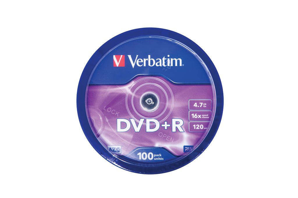 Verbatim DVD+R Matt Silver 4,7 Go 100 pièce(s)