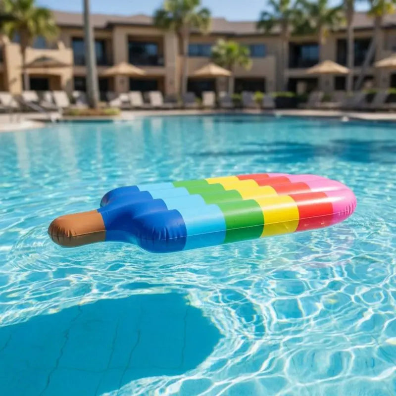 MATERAC DMUCHANY PLAŻOWY XXL DO PŁYWANIA NA BASEN PLAŻĘ MORZE WAKACJE