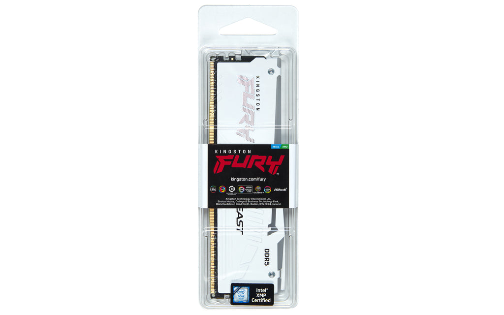Kingston Technology FURY Beast 32GB 6000MT/s DDR5 CL30 DIMM White RGB EXPO - vue 4