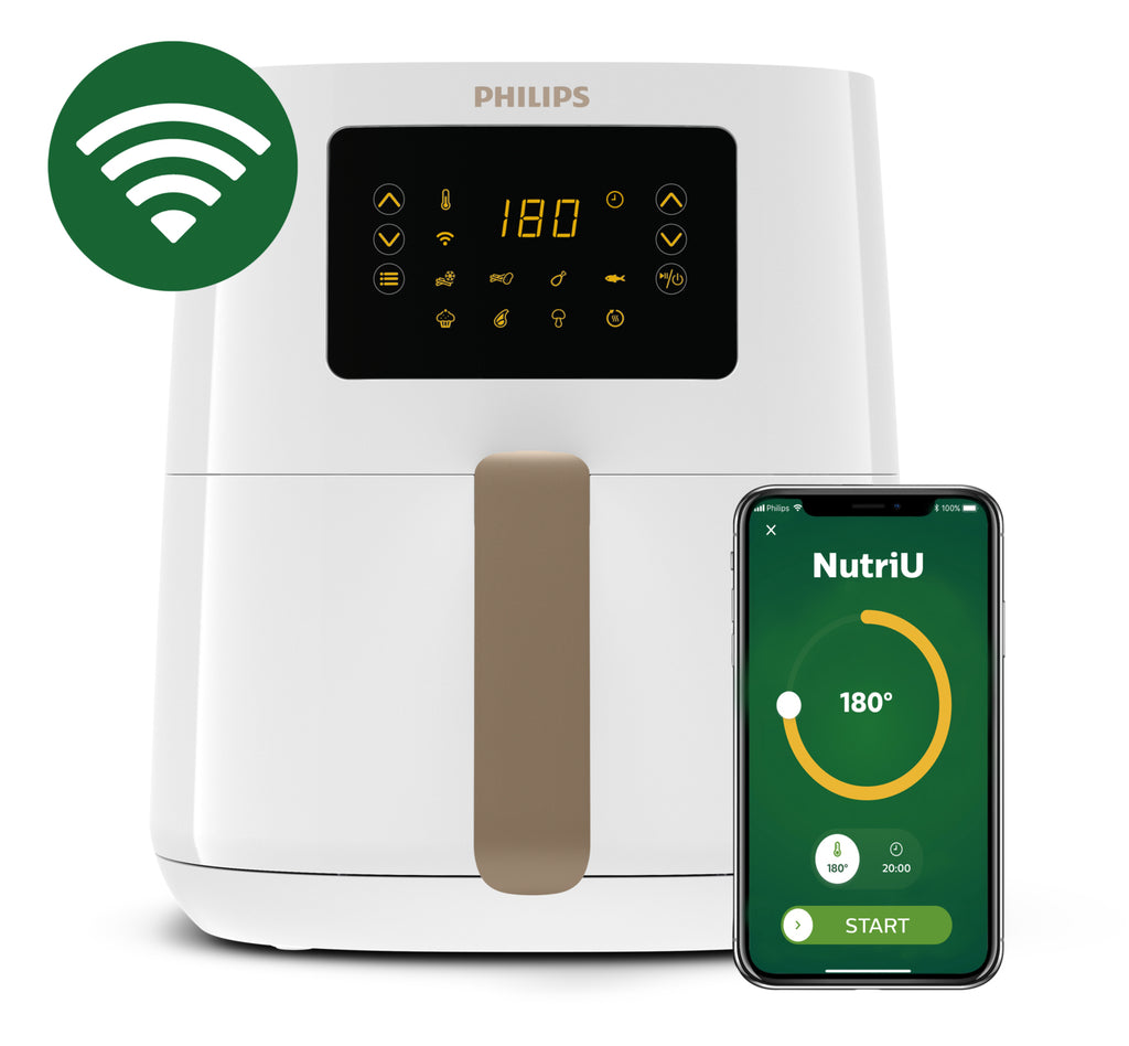 Philips 5000 series HD9255/30 friteuse Unique 4,1 L Autonome 1400 W Friteuse d’air chaud Or, Blanc