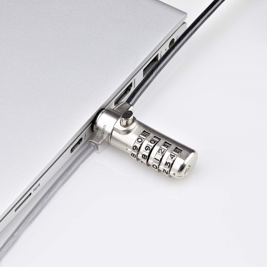 StarTech.com Antivol pour Ordinateur Portable K-Slot, Câble en Acier 1,5m, Serrure à Combinaison