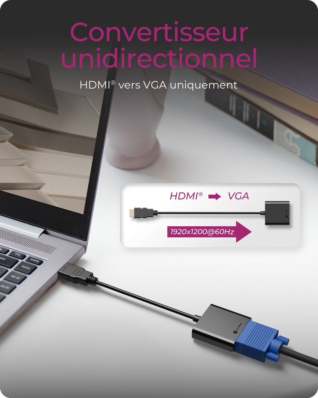 ICY BOX IB-AC502a 0,2 m HDMI Type A (Standard) VGA (D-Sub)