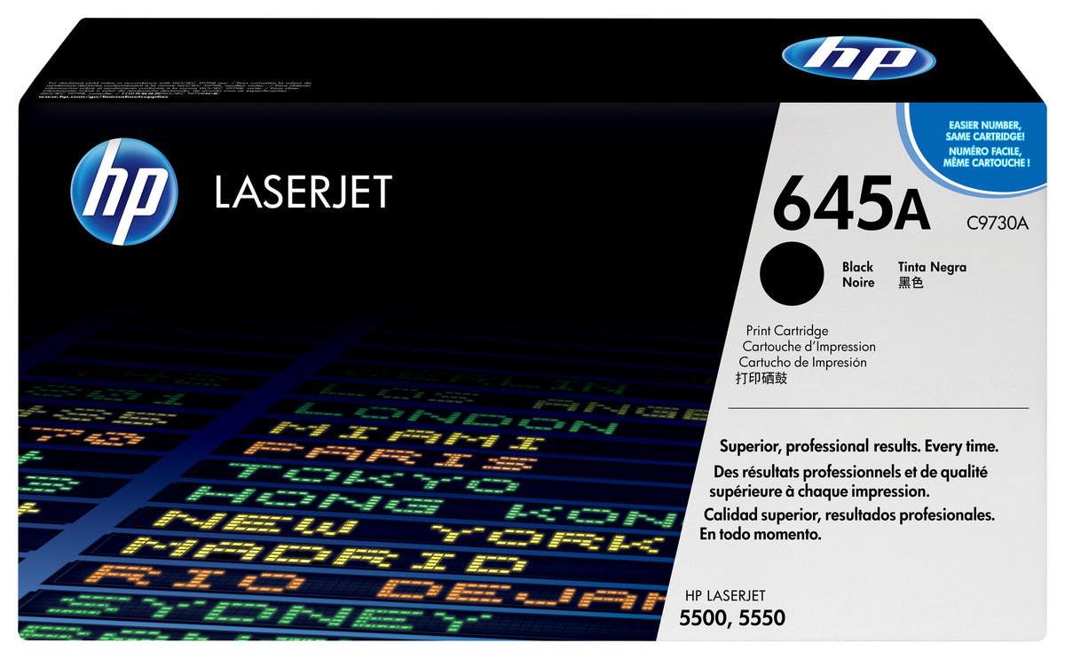 HP 645A toner LaserJet noir authentique