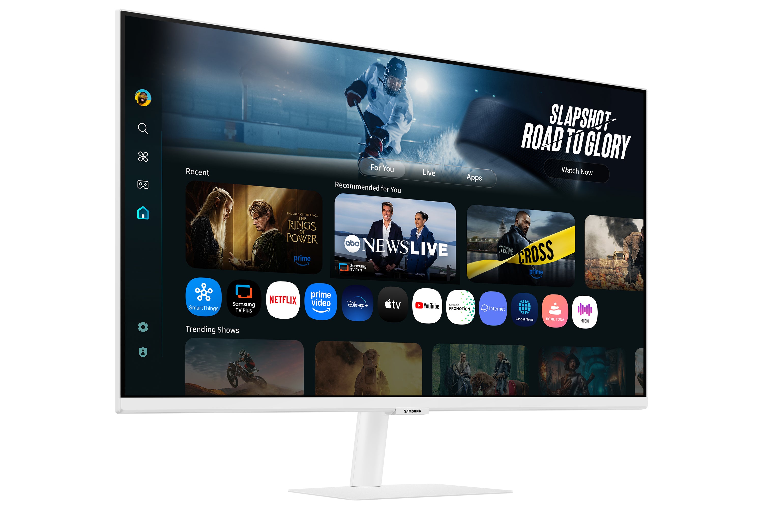Samsung M7 M70F écran plat de PC 81,3 cm (32") 3840 x 2160 pixels 4K Ultra HD LED Blanc
