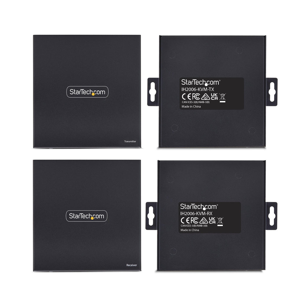 StarTech.com Extender KVM HDMI sur IP 4K 60Hz, HDMI et USB sur Ethernet CAT6, Kit Émetteur et Récepteur