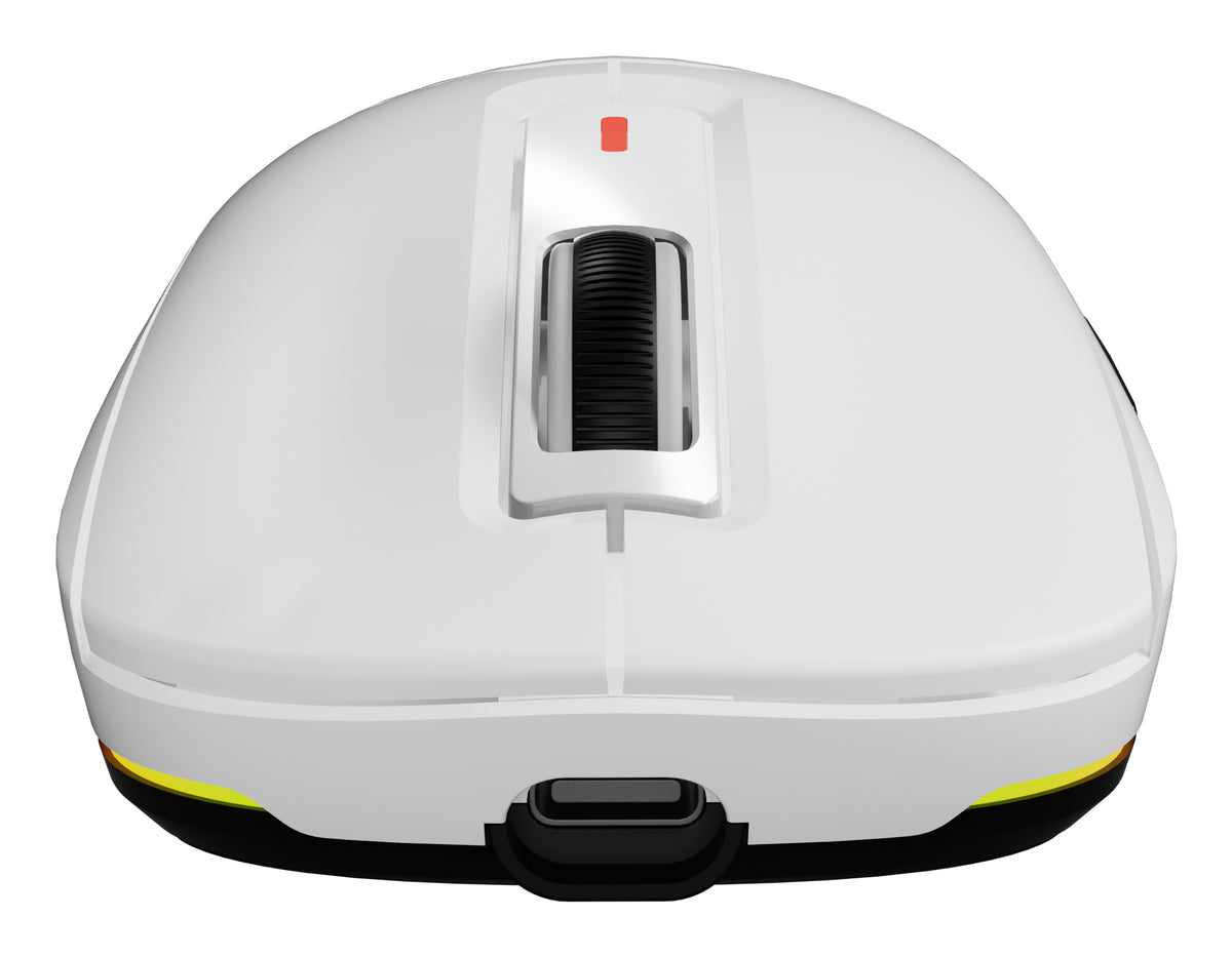 Souris Gaming Zircon 660 Droitier RF Wireless, Bluetooth et USB Type-A, Optique 12000 DPI, Blanche