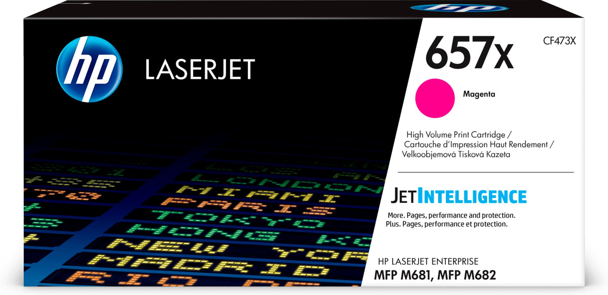 HP Cartouche de Toner Magenta 657X LaserJet Grande Capacité Authentique