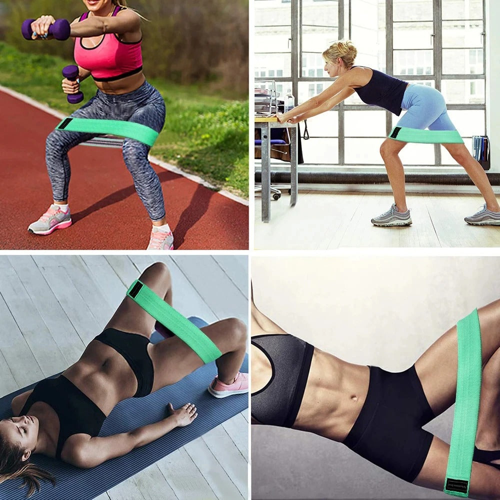 ZESTAW 3x MOCNE GUMY DO ĆWICZEŃ OPASKI MATERIAŁOWE OPOROWE TAŚMY FITNESS