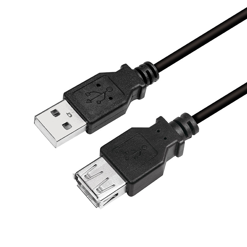 LogiLink CU0010B câble USB USB 2.0 2 m USB A 0,48 Gbit/s Noir