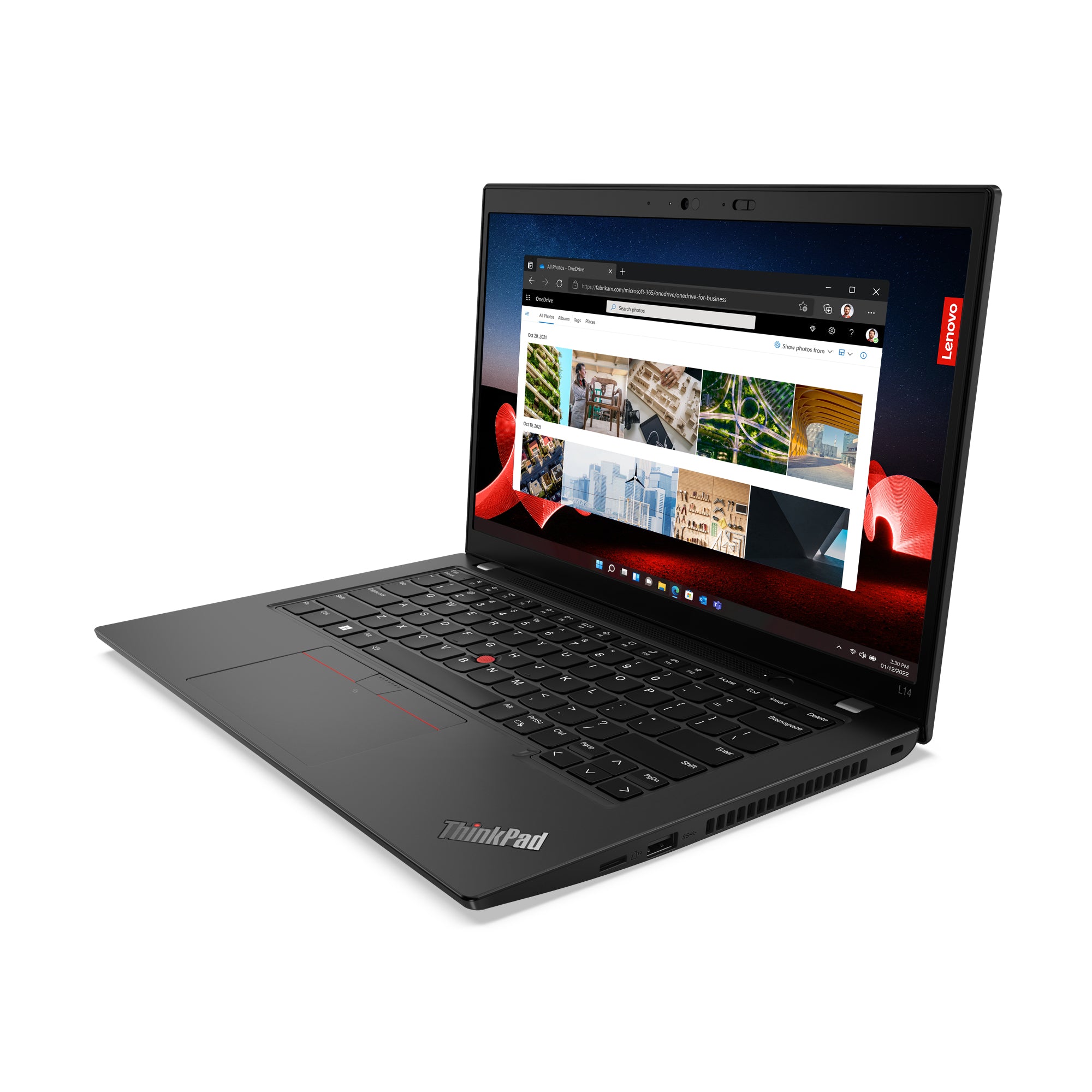 Lenovo ThinkPad L14 Gen 4 (Intel) Intel® Core™ i5 i5-1335U Ordinateur portable 35,6 cm (14") Full HD 16 Go DDR4-SDRAM 512 Go SSD Wi-Fi 6E (802.11ax) Windows 11 Pro Nordique Noir