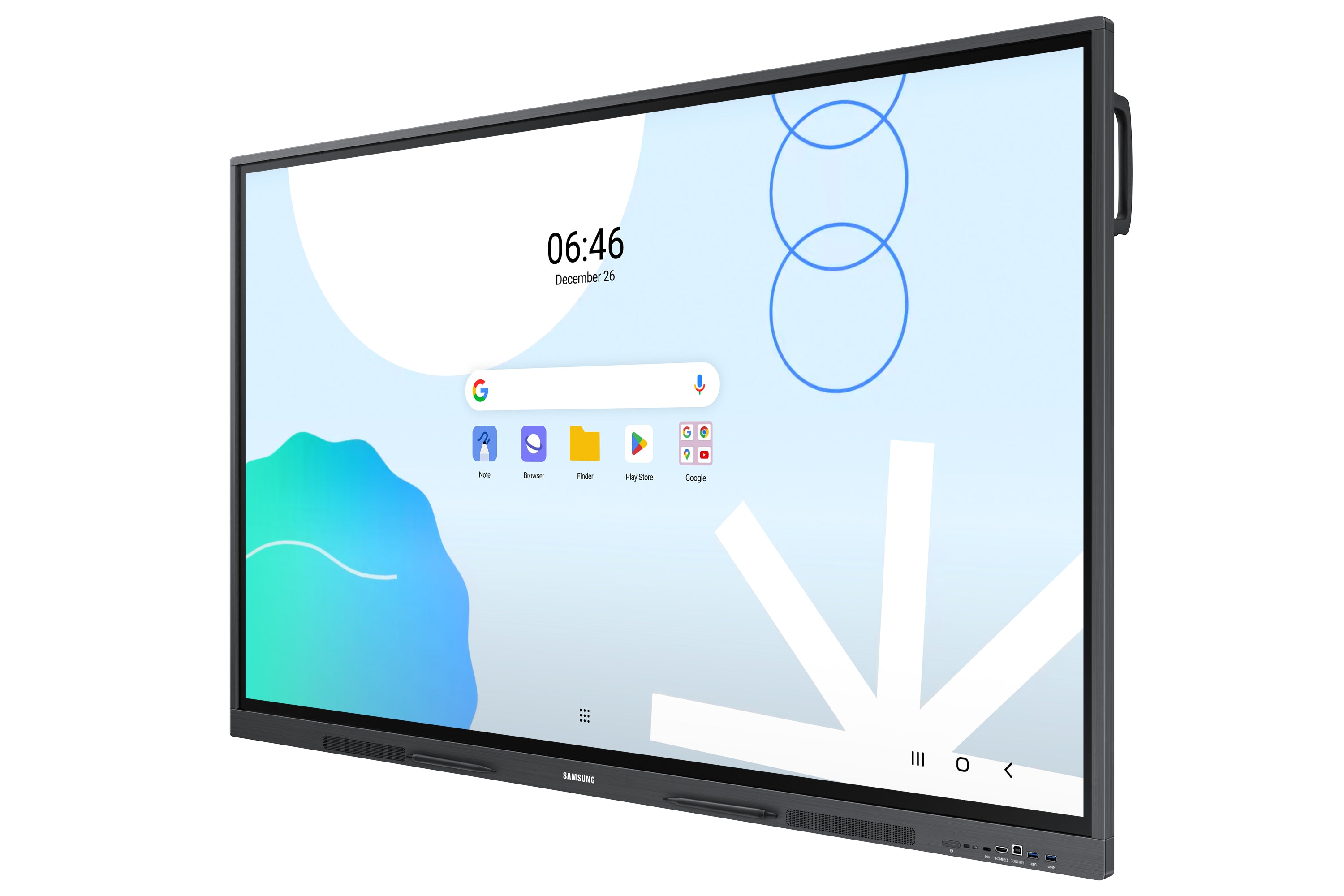 Samsung WA65D tableau blanc interactif 165,1 cm (65") 3840 x 2160 pixels Écran tactile Gris