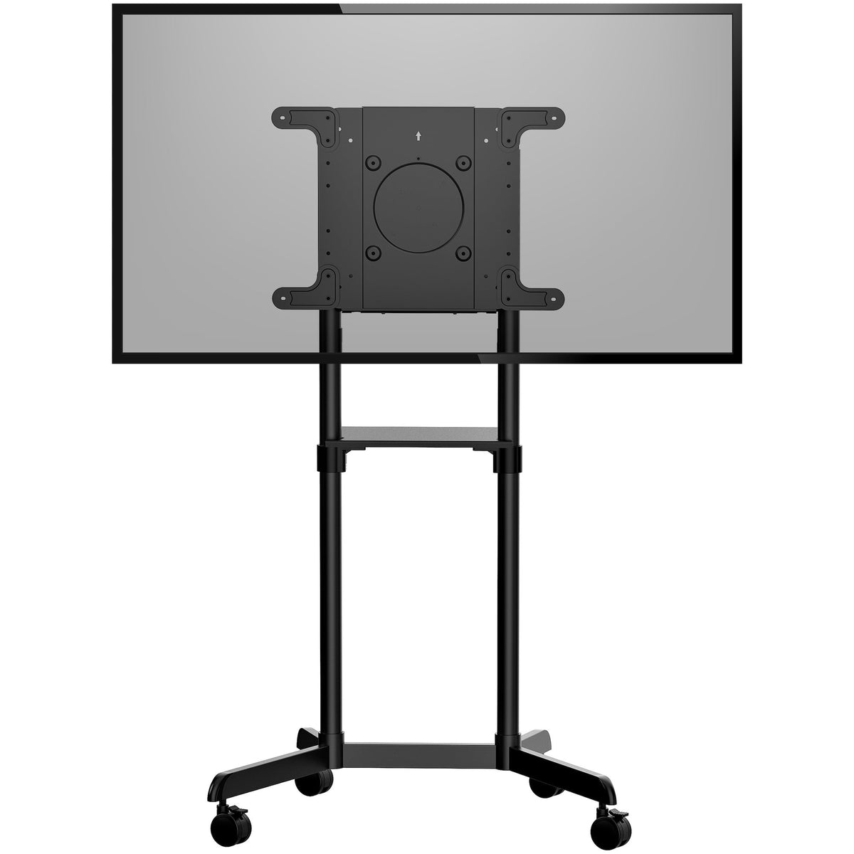 StarTech.com Chariot Meuble TV - Support TV sur Roulettes Portable pour Écrans VESA 37-70" (70kg) - Pied TV avec Étagère de Rangement - Inclinable - Gabarit de Montage Universel Télévision - vue 4