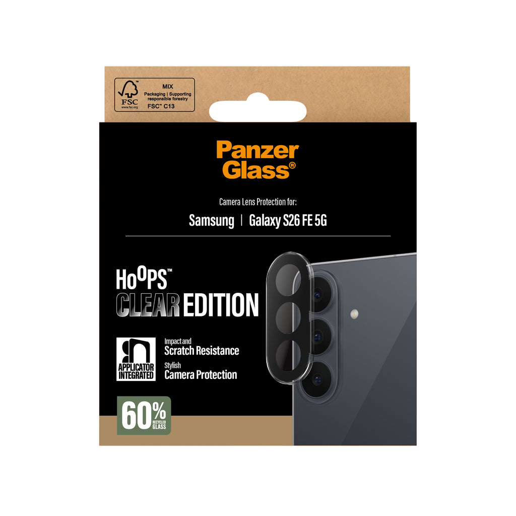 PanzerGlass ® Hoops® Camera Lens Protector Transparent Samsung Galaxy S26 FE 5G Protection d'écran transparent 1 pièce(s) - vue 3