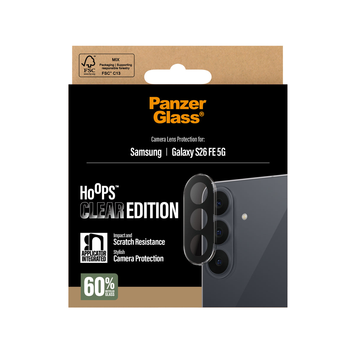 PanzerGlass ® Hoops® Camera Lens Protector Transparent Samsung Galaxy S26 FE 5G Protection d'écran transparent 1 pièce(s) - vue 3