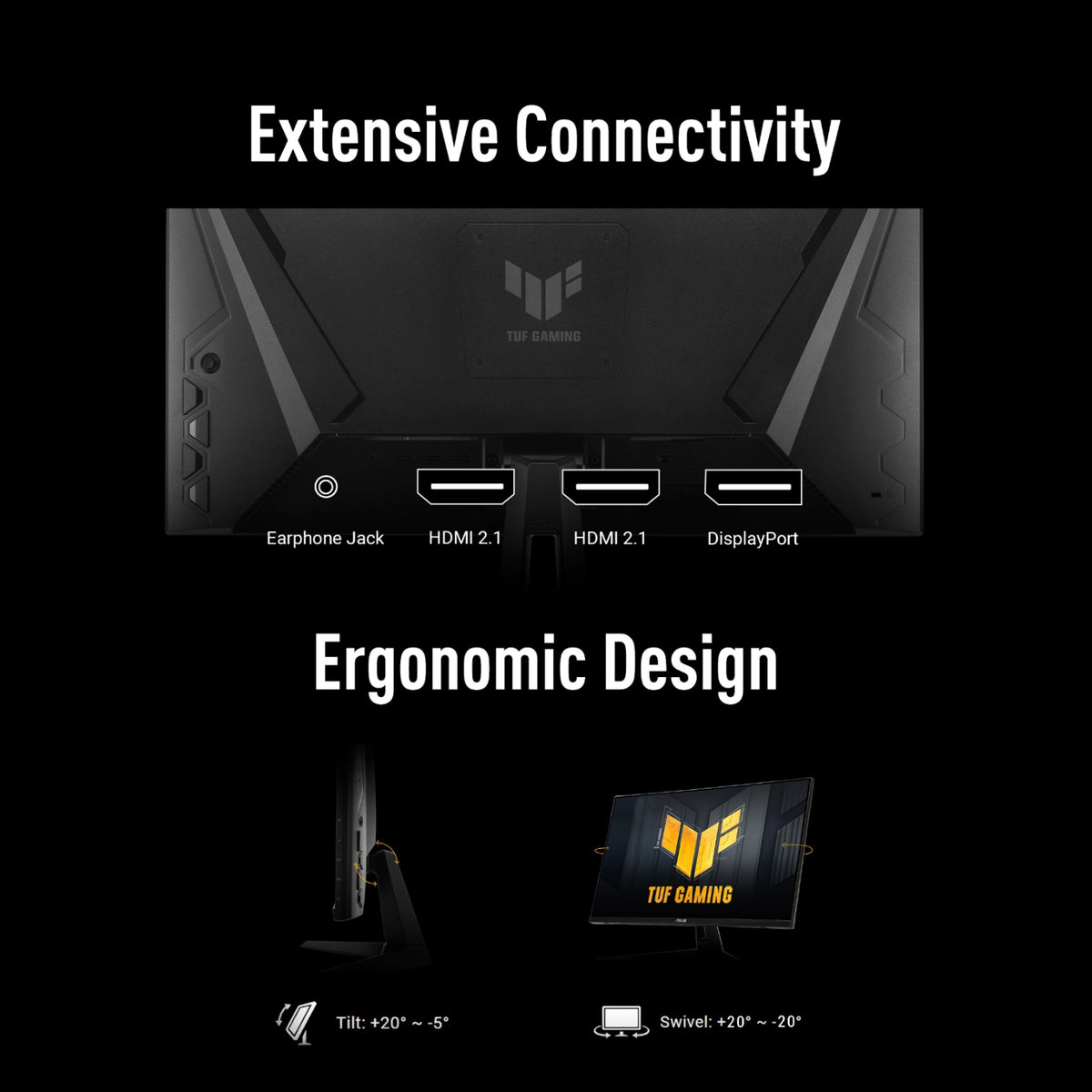 ASUS Ecran PC gamer 27'' TUF Gaming VG27AQM5A