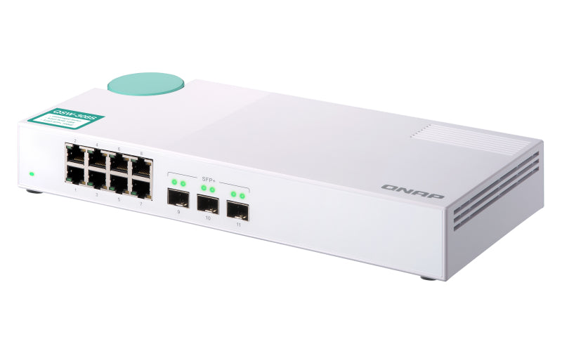 QNAP QSW-308S commutateur réseau Non-géré Gigabit Ethernet (10/100/1000) Blanc