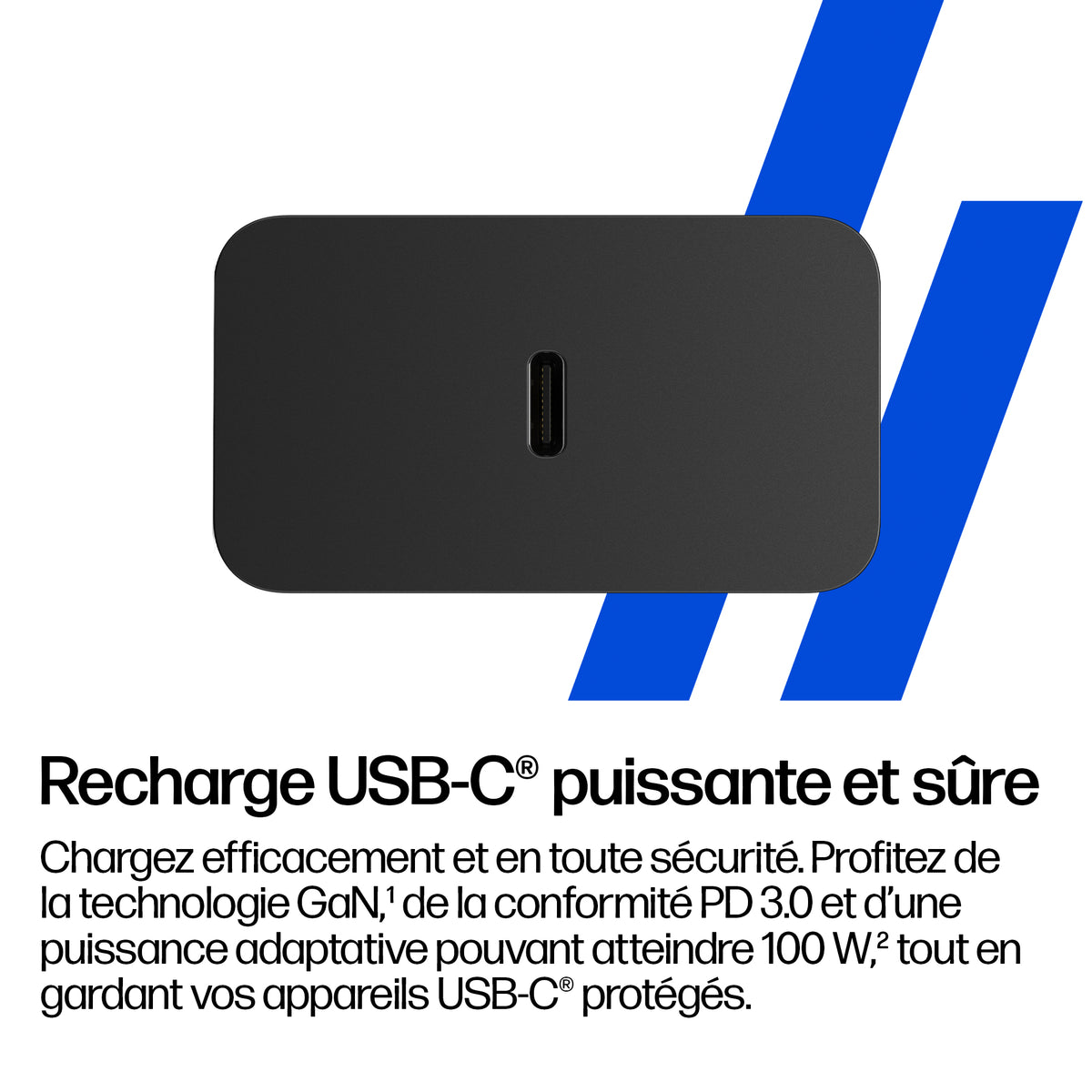 HP 100W Gallium Nitride Wall Charger EURO SmartBuy adaptateur de puissance & onduleur - vue 3