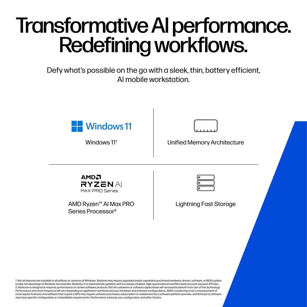 HP ZBook Ultra G1a Mobile Workstation 14 395 2TB AMD Radeon 8060S Windows 11 Pro