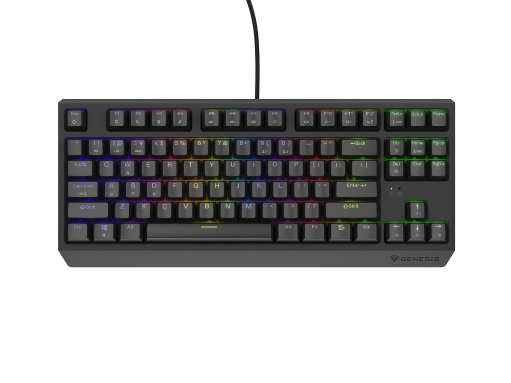 GENESIS Thor 230 TKL clavier Gaming USB + RF Wireless + Bluetooth QWERTY Noir