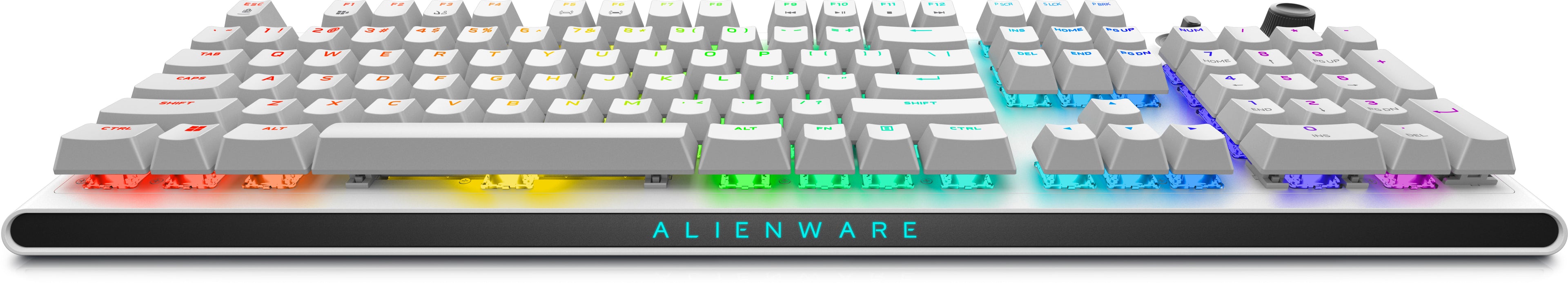 Alienware Tri-Mode AW920K clavier Gaming USB + RF Wireless + Bluetooth Blanc