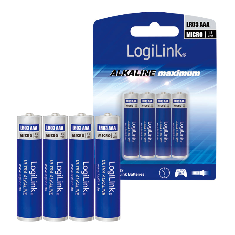 LogiLink LR03B4 pile domestique Batterie à usage unique AAA Alcaline