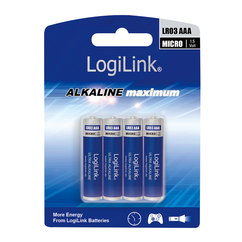 LogiLink LR03B4 pile domestique Batterie à usage unique AAA Alcaline