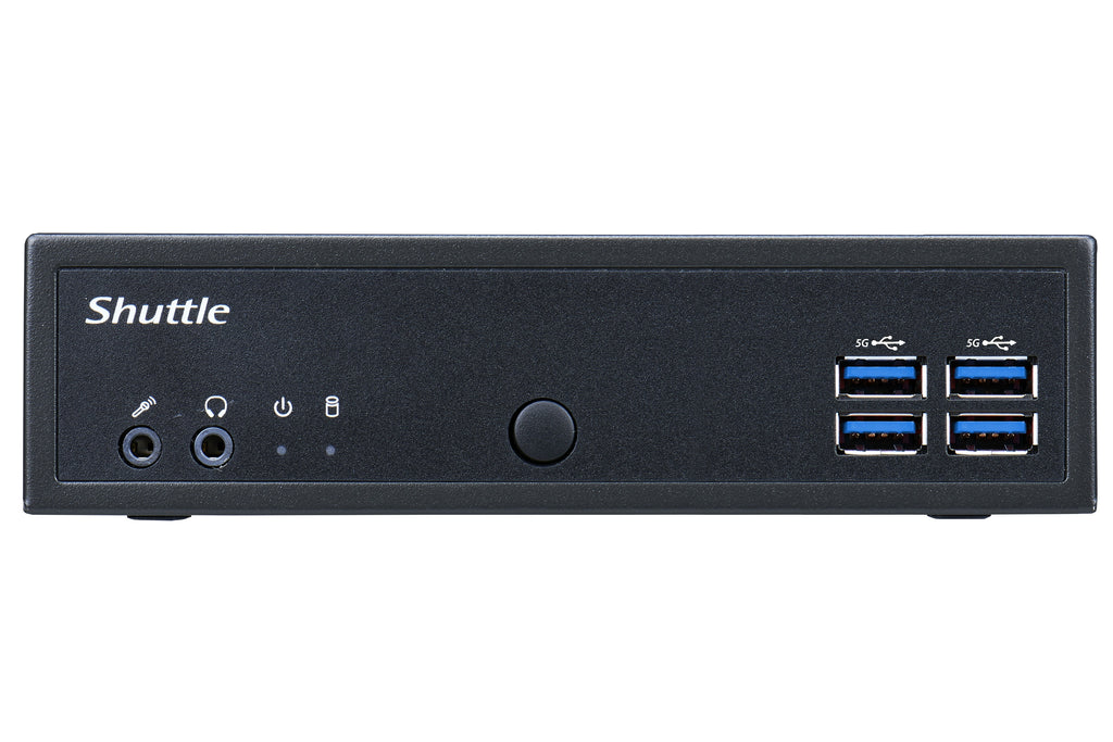 Shuttle XPC slim Barebone DL30N, Intel N100, 1x DDR5, 2x LAN (2x 2.5Gbit), 2xCOM,1xHDMI,1xDP, 1x VGA, fanless, fonctionnement permanent 24/7
