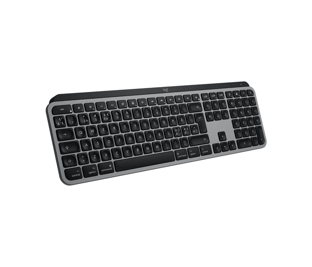 Logitech Master Series MX Keys S for Mac Tastatur Membran / saks Ja Trådløs Nordisk (dansk/finsk/norsk/svensk)