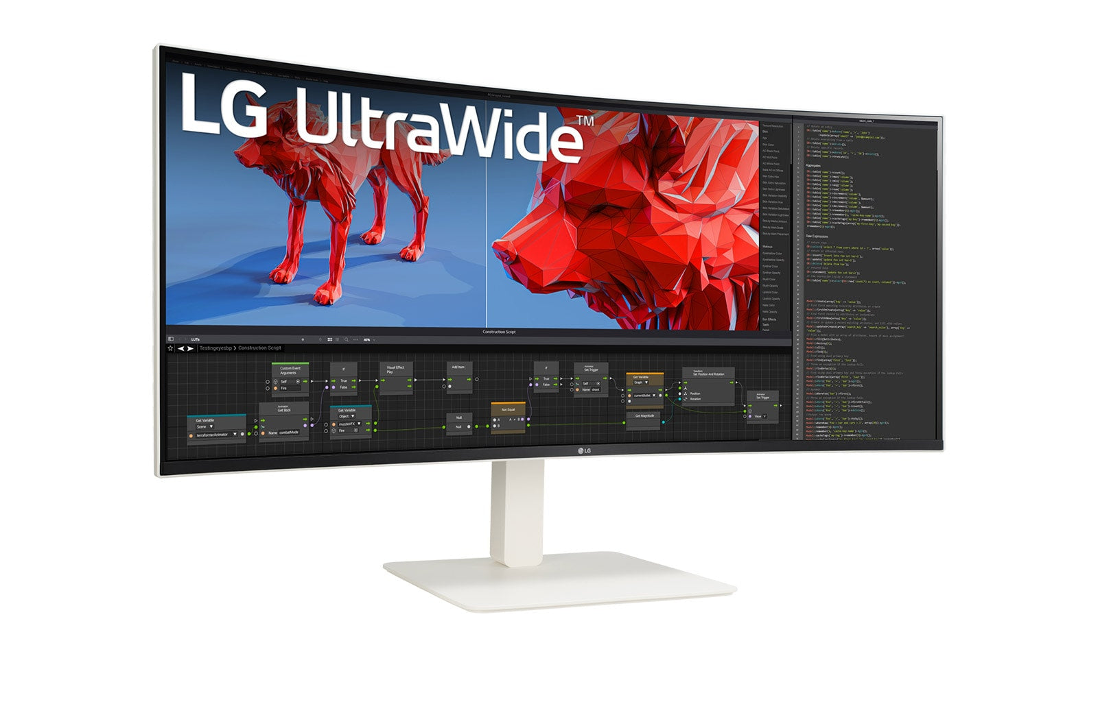 LG 38BR85QC-W écran plat de PC 96,5 cm (38") 3840 x 1600 pixels UltraWide Quad HD+ LCD Blanc