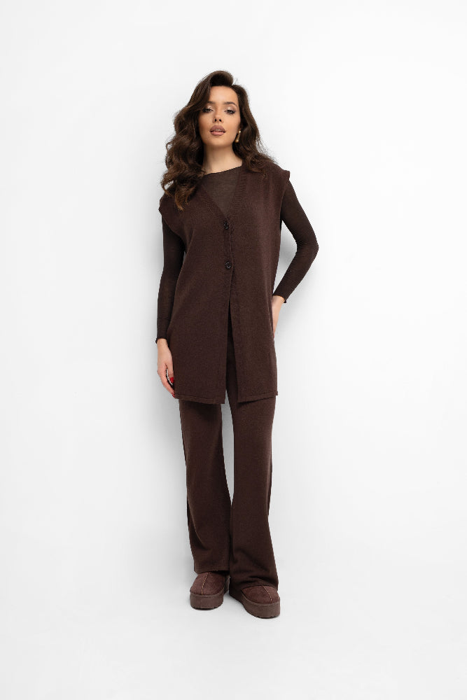 Ensemble en maille - gilet et pantalon