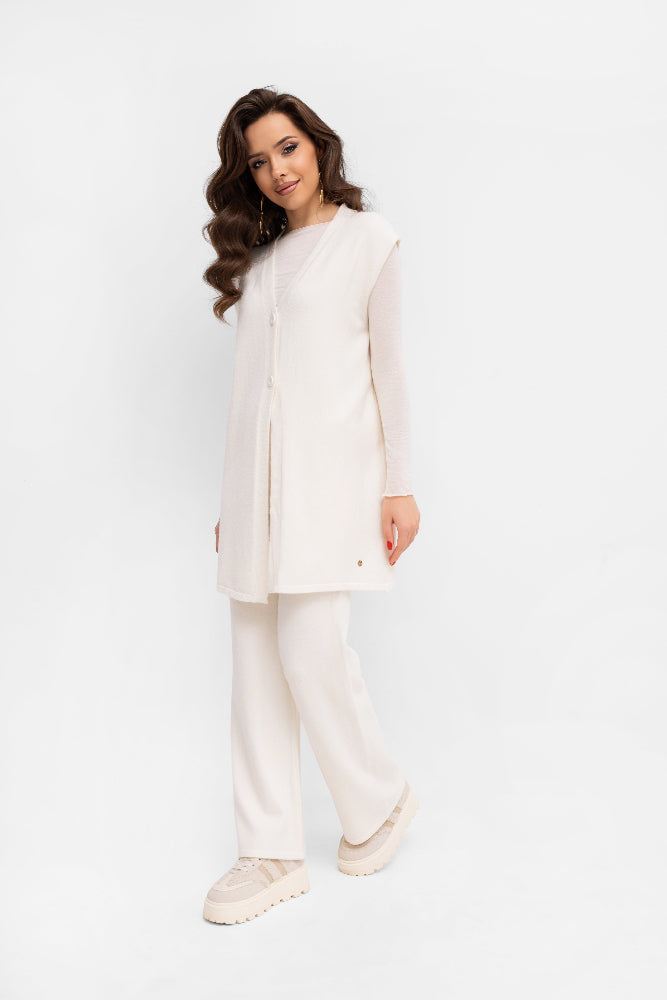 Ensemble en maille - gilet et pantalon