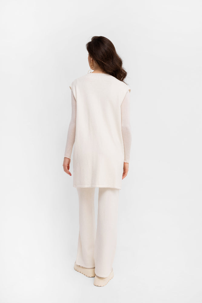 Ensemble en maille - gilet et pantalon
