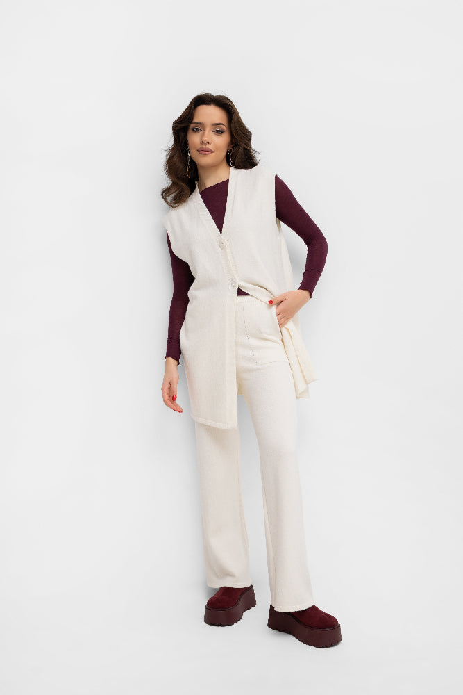 Ensemble en maille - gilet et pantalon
