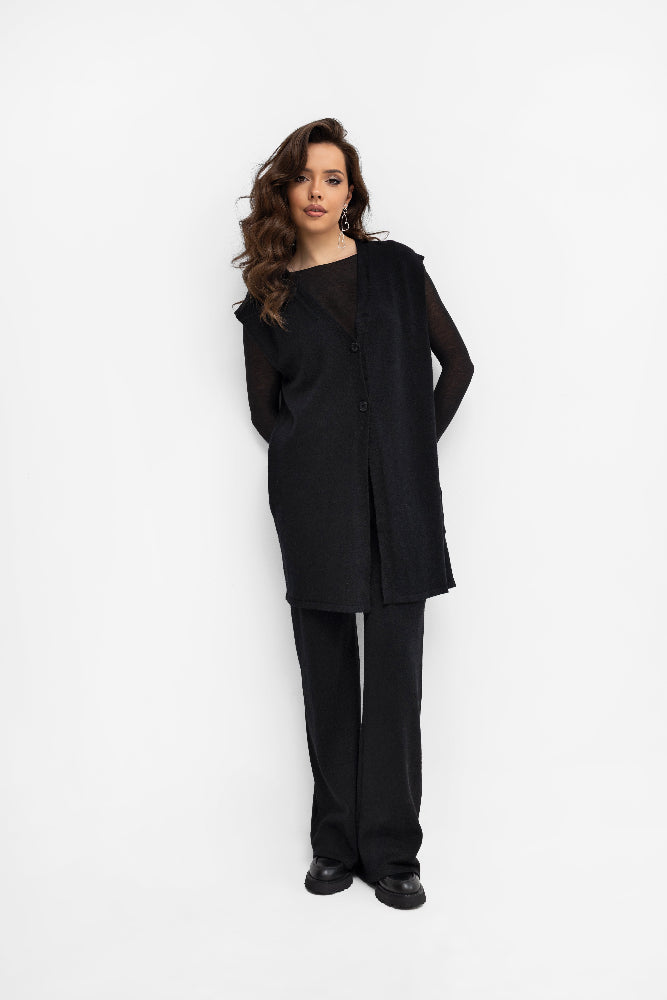 Ensemble en maille - gilet et pantalon