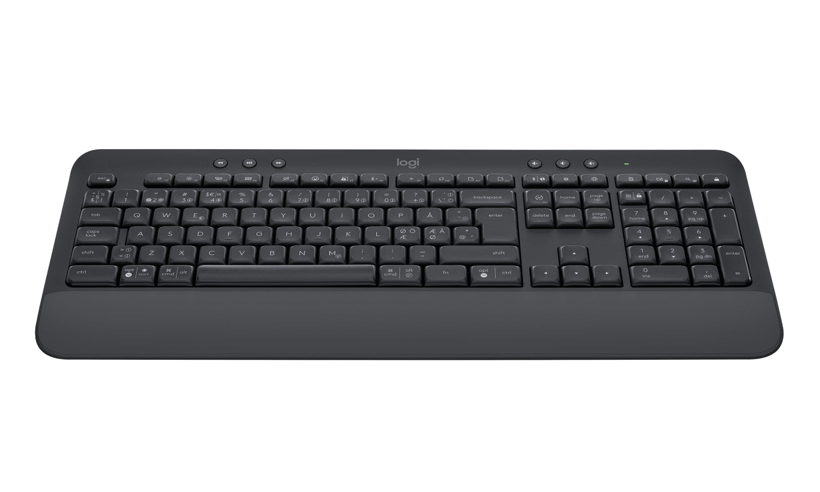 Logitech 920-010951 teclado Oficina Bluetooth QWERTY Nórdico Grafito
