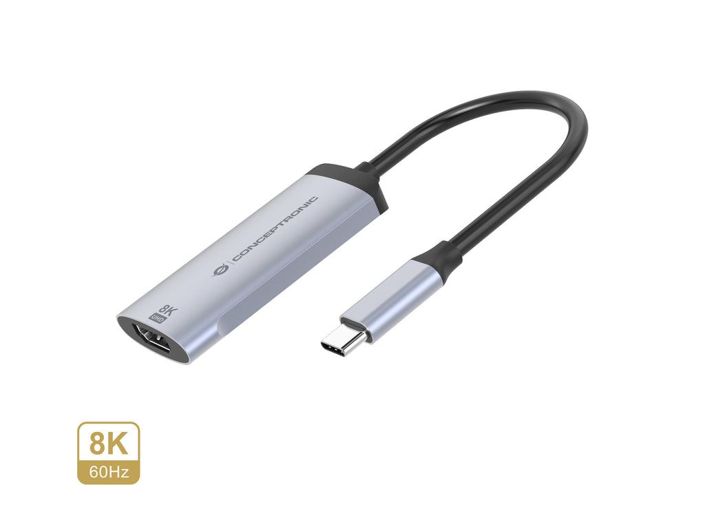 Conceptronic ABBY23G adaptateur graphique USB 7680 x 4320 pixels Argent