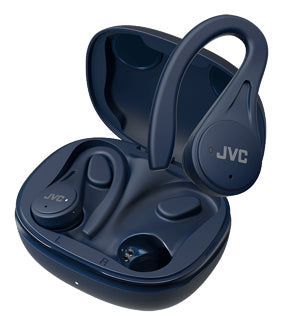 JVC HA-EC25T Casque True Wireless Stereo (TWS) Crochets auriculaires Sports Bluetooth Bleu