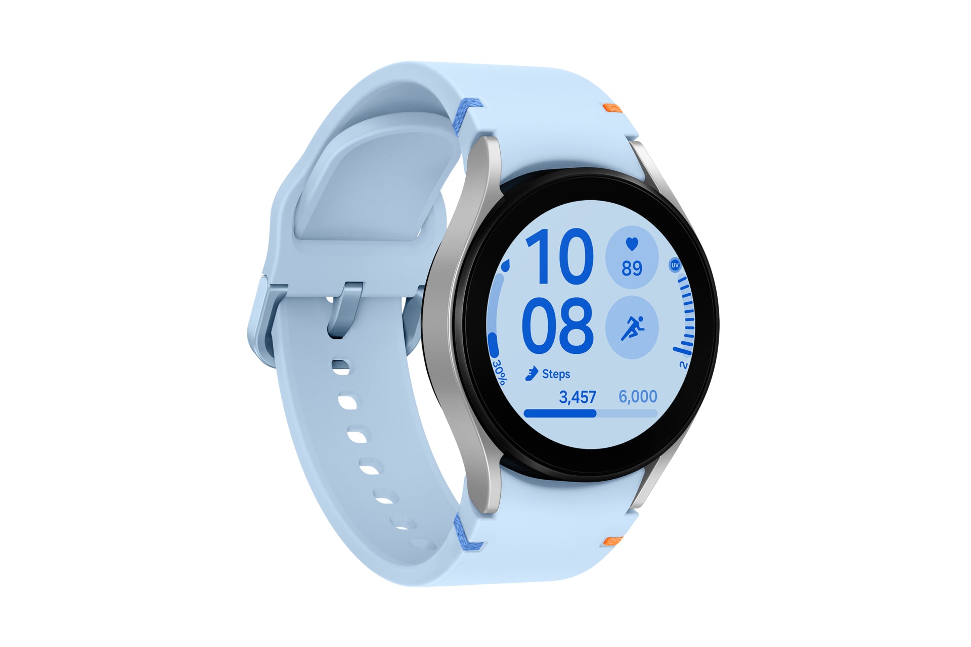 Samsung Samsung Galaxy Watch FE SM-R861N 3,05 cm (1.2") AMOLED 40 mm Numérique 396 x 396 pixels Écran tactile Argent Wifi GPS (satellite)