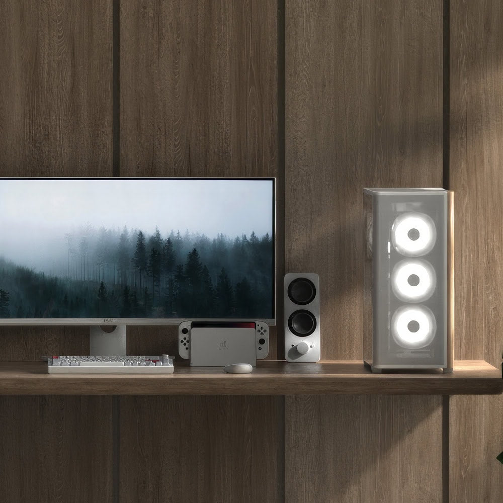 Aerocool D501A Boîtier PC Midi Tower Noir et Bois