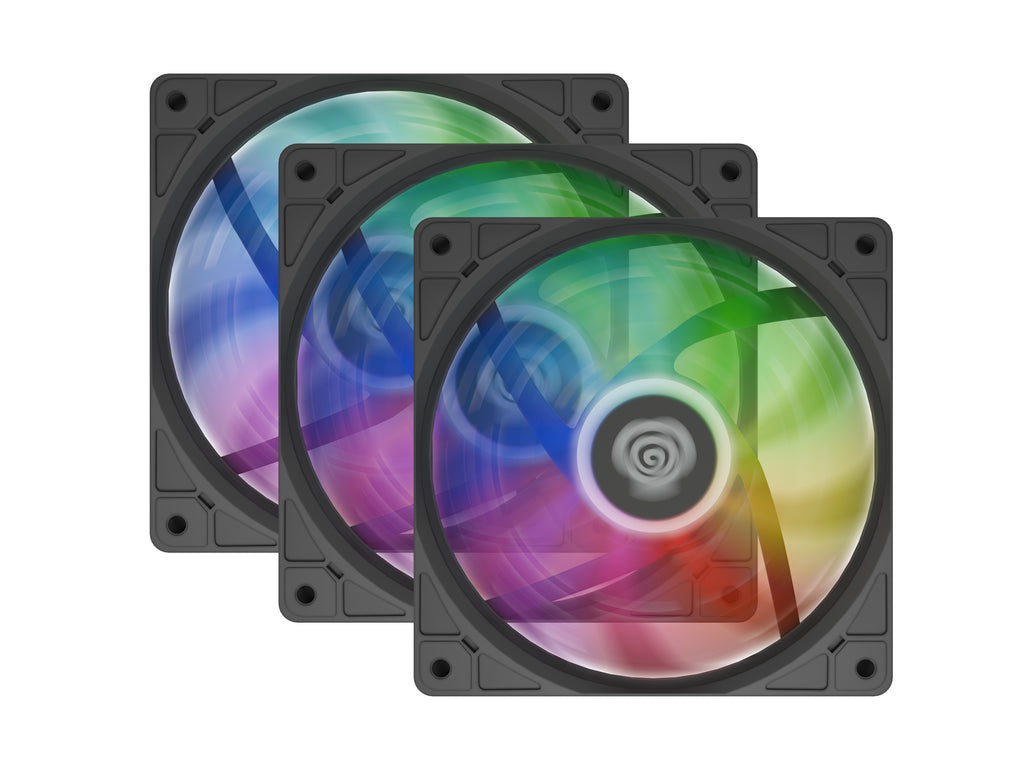 GENESIS Oxal 120 ARGB 3-pack Boitier PC Ventilateur 12 cm Noir