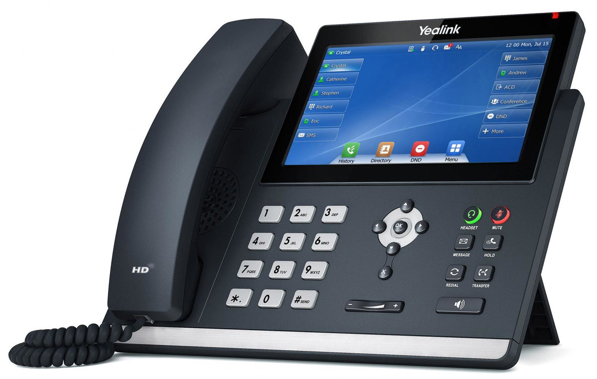 Yealink SIP-T48U Téléphone Fixe IP Gris avec Écran LED et Wifi