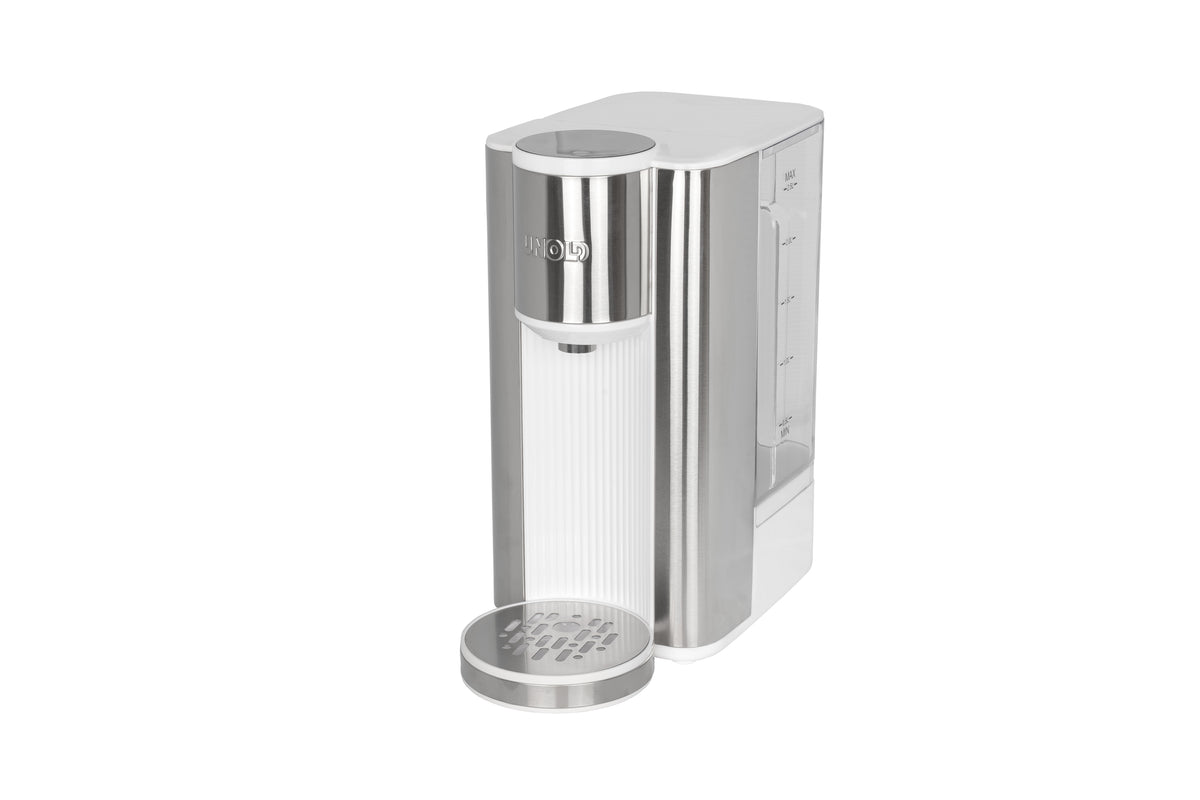 Unold Ava Bouilloire 2,5 L 2600 W, Argent et Blanc
