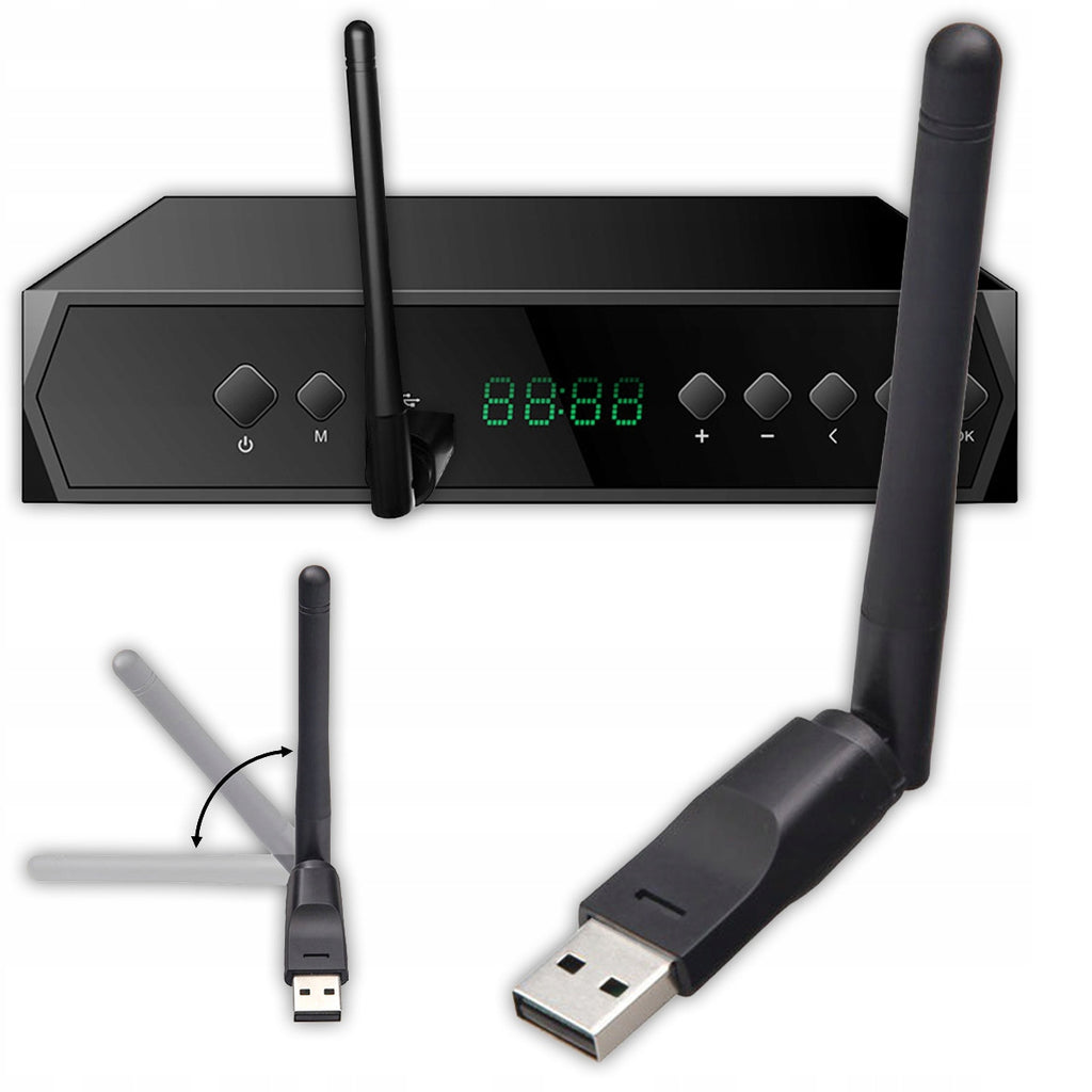 Carte réseau, adaptateur Wi-Fi USB, antenne Wi-Fi pour tuner et décodeur DVB-T2 HEVC Zenwire WD-1516