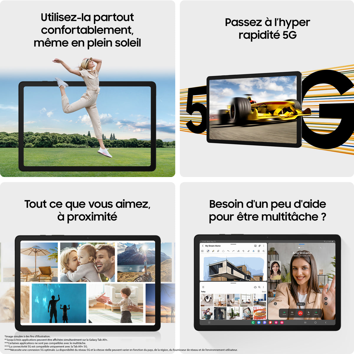 Samsung Galaxy Tab A9+ SM-X210 Snapdragon 64 Go 27,9 cm (11") 4 Go Wi-Fi 5 (802.11ac) Android 13 Graphite