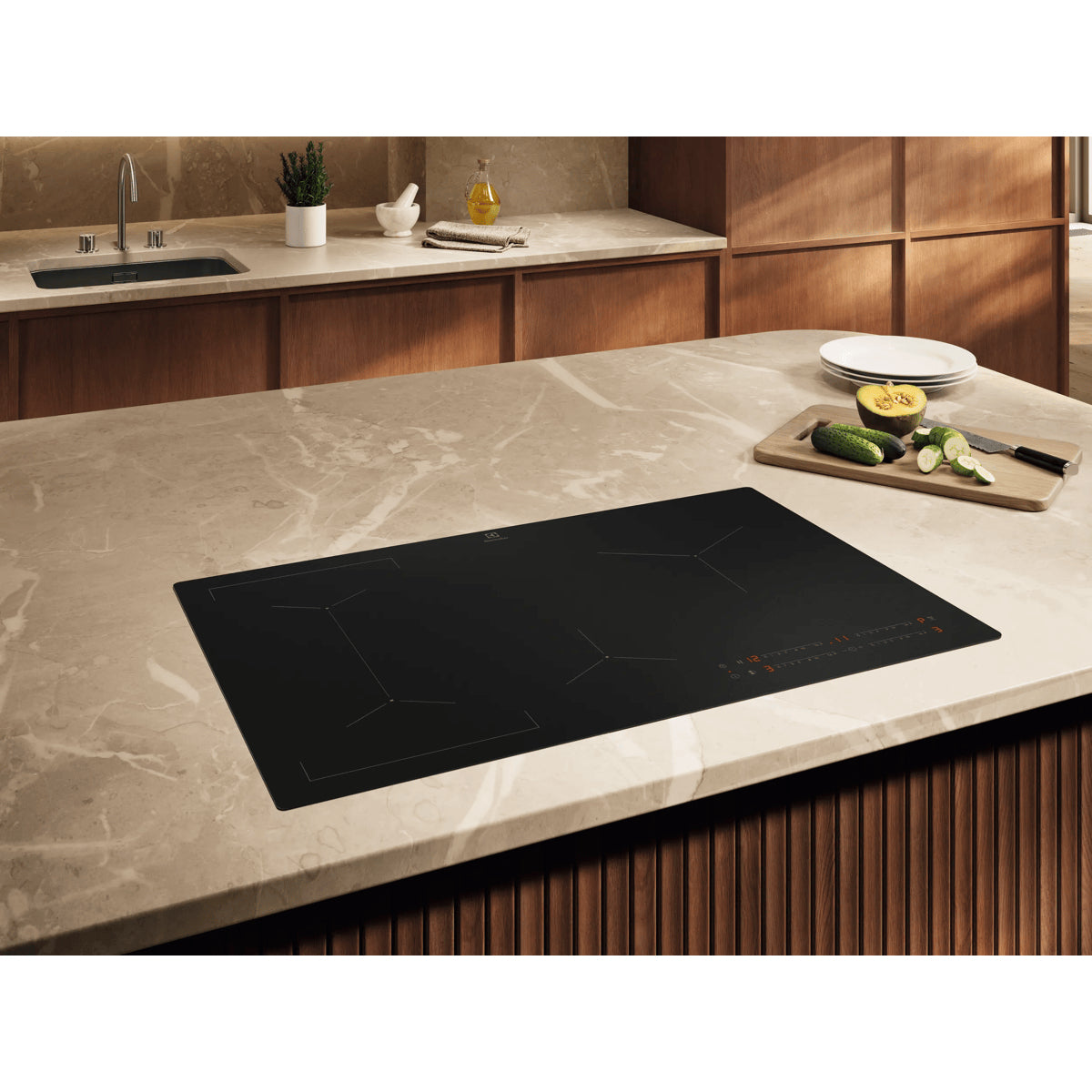 Electrolux EIV83443CT Noir Intégré 80 cm Plaque avec zone à induction 4 zone(s)