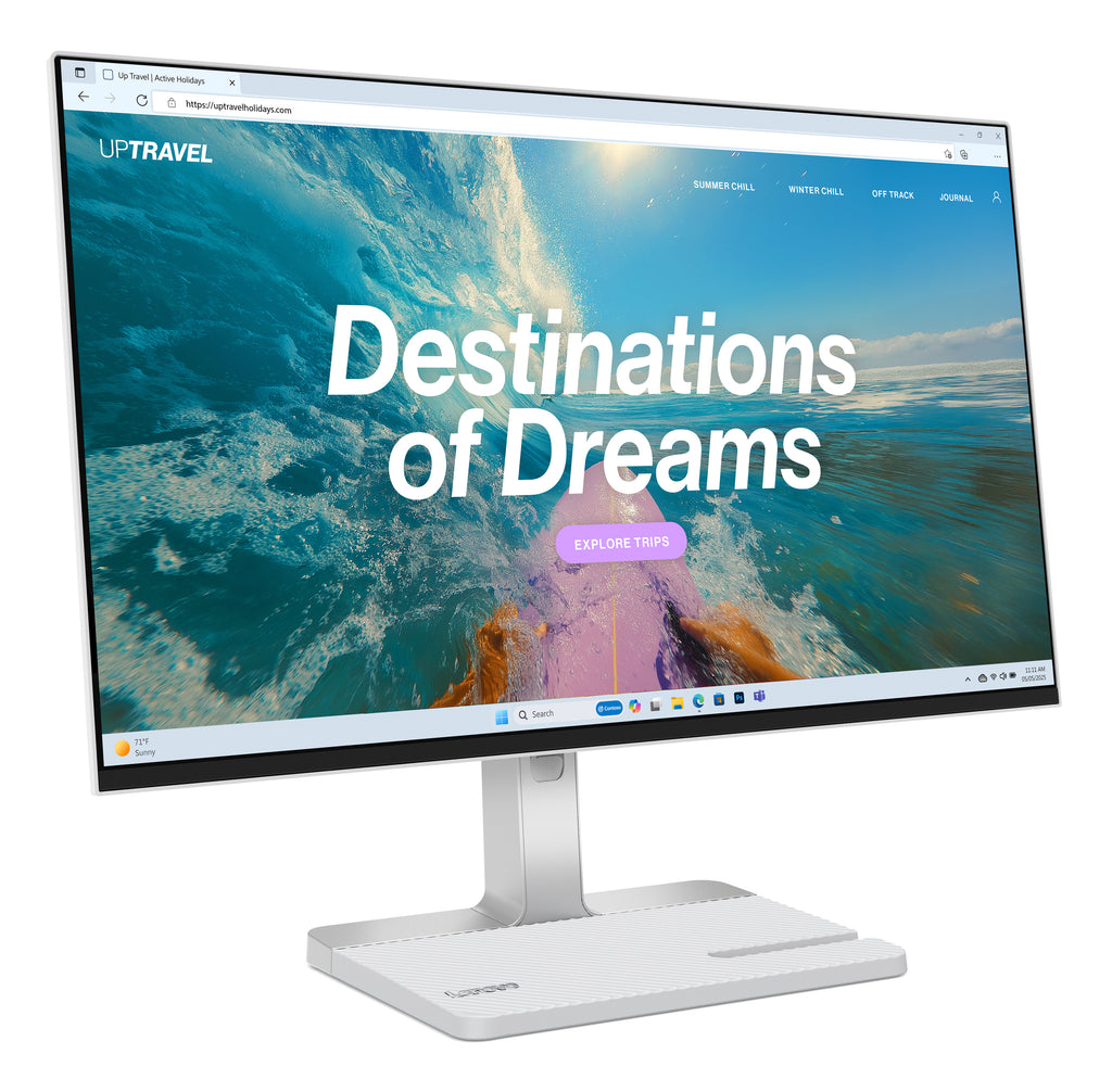 Lenovo L24D-4C écran plat de PC 60,5 cm (23.8") 1920 x 1080 pixels Full HD LCD Gris