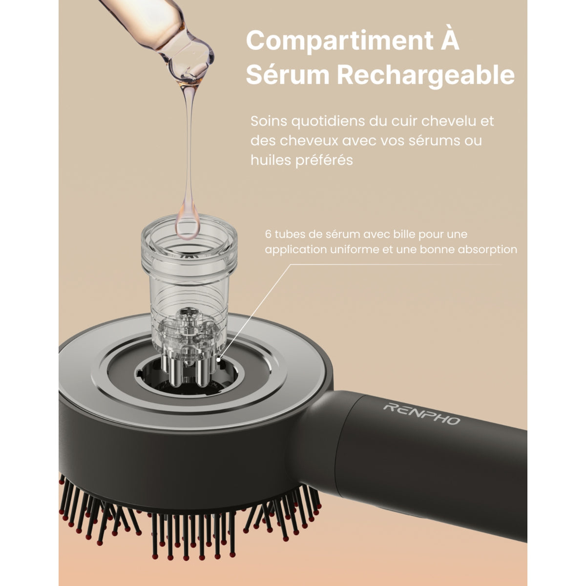 Renpho Brosse de massage cuir chevelu WMC01