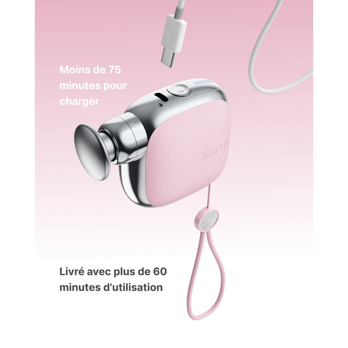 Renpho Pistolet massage PEU-R-WMG16-PK - Rose
